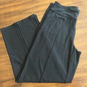 J. Jill Wearever Collection Black Stretchy Pants Women’s M Forward Seam Wide Leg